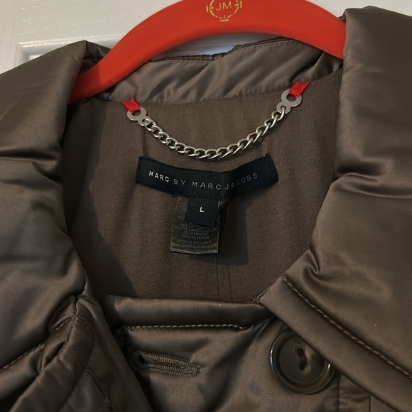 NWT Marc by Marc Jacobs 3/4 sleeve satin puffer double breasted jacket - Picture 7 of 9